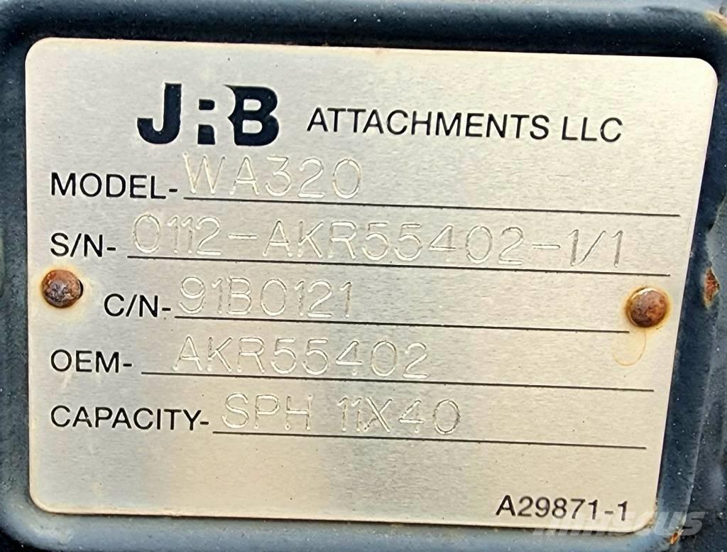 JRB Snow Plow WA320 Andet tilbehør