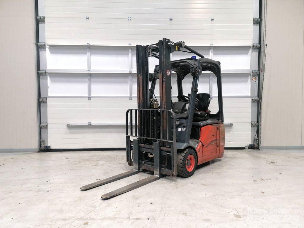 Linde E16C-01 El gaffeltrucks