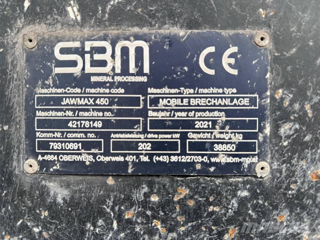 SBM Jawmax 450 Mobile knusere