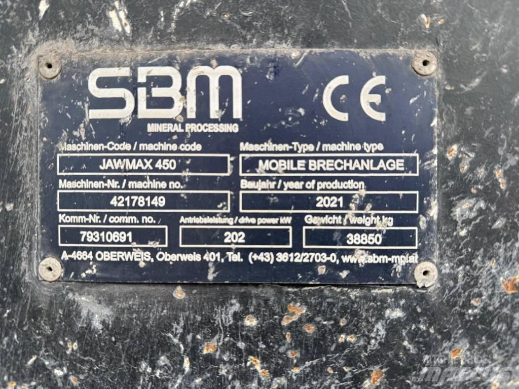 SBM Jawmax 450 Mobile knusere