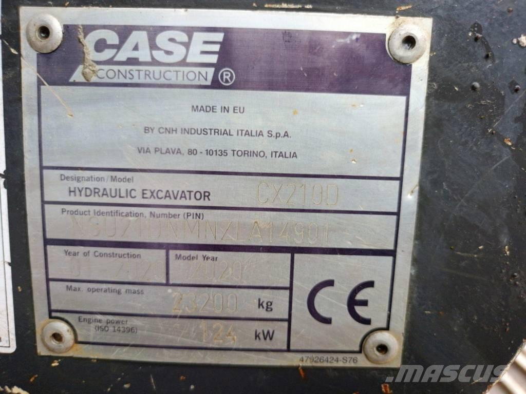 CASE CX 210 D Gravemaskiner på larvebånd