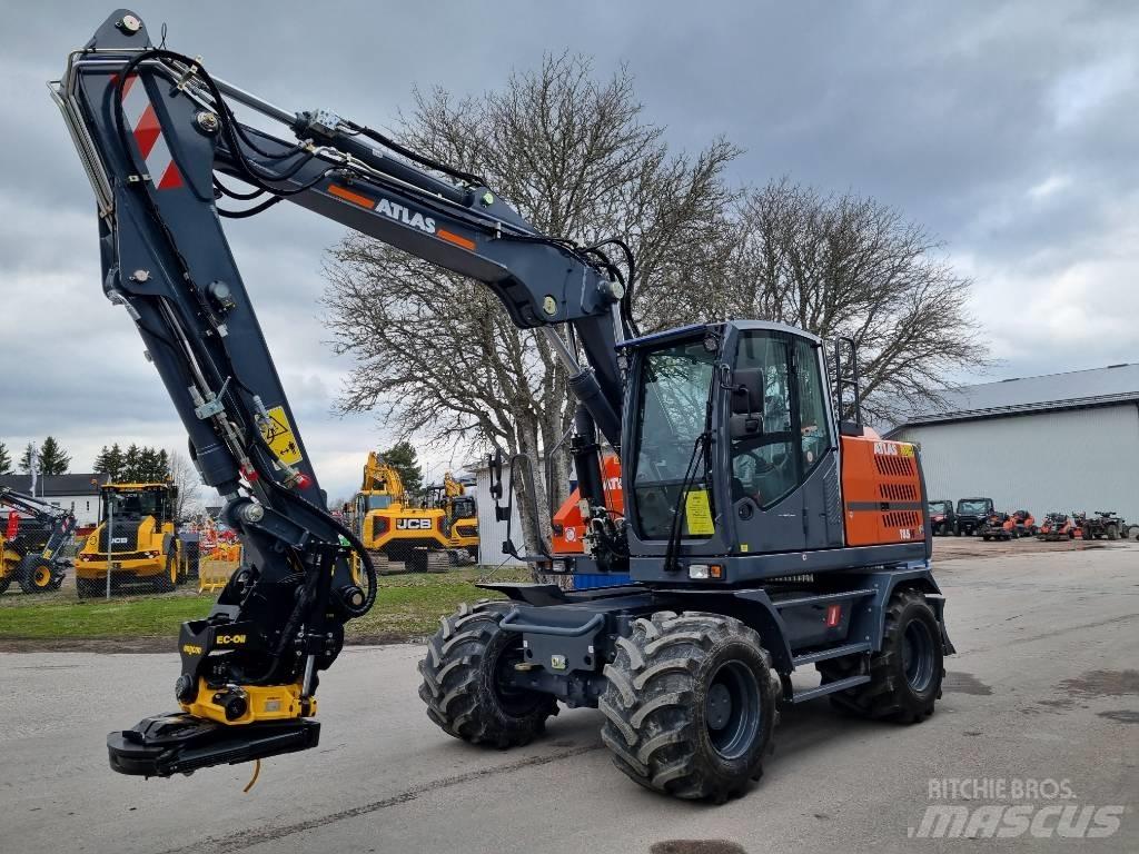 Atlas 185W blue Gravemaskiner på hjul
