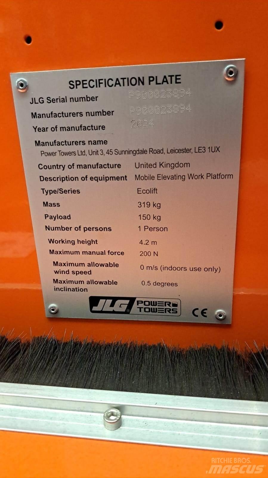 JLG Ecolift2.2 Andre lifte og platforme