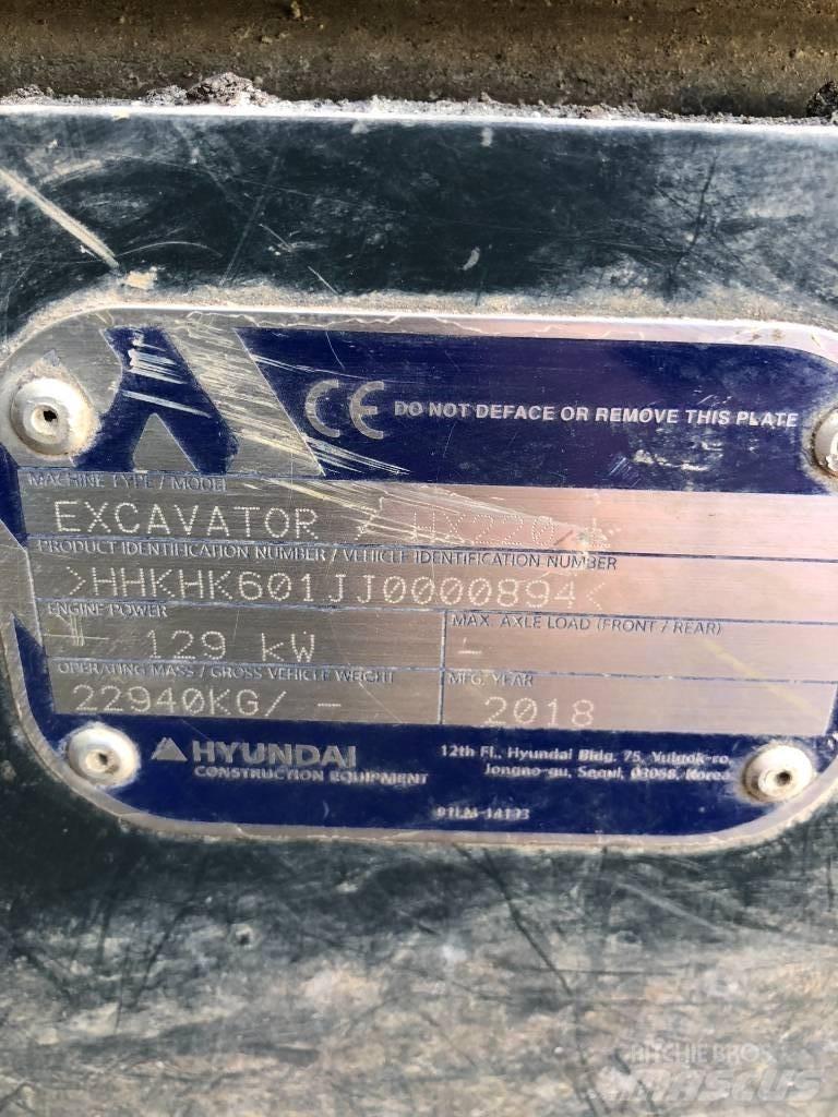 Hyundai HX 220 L Gravemaskiner på larvebånd