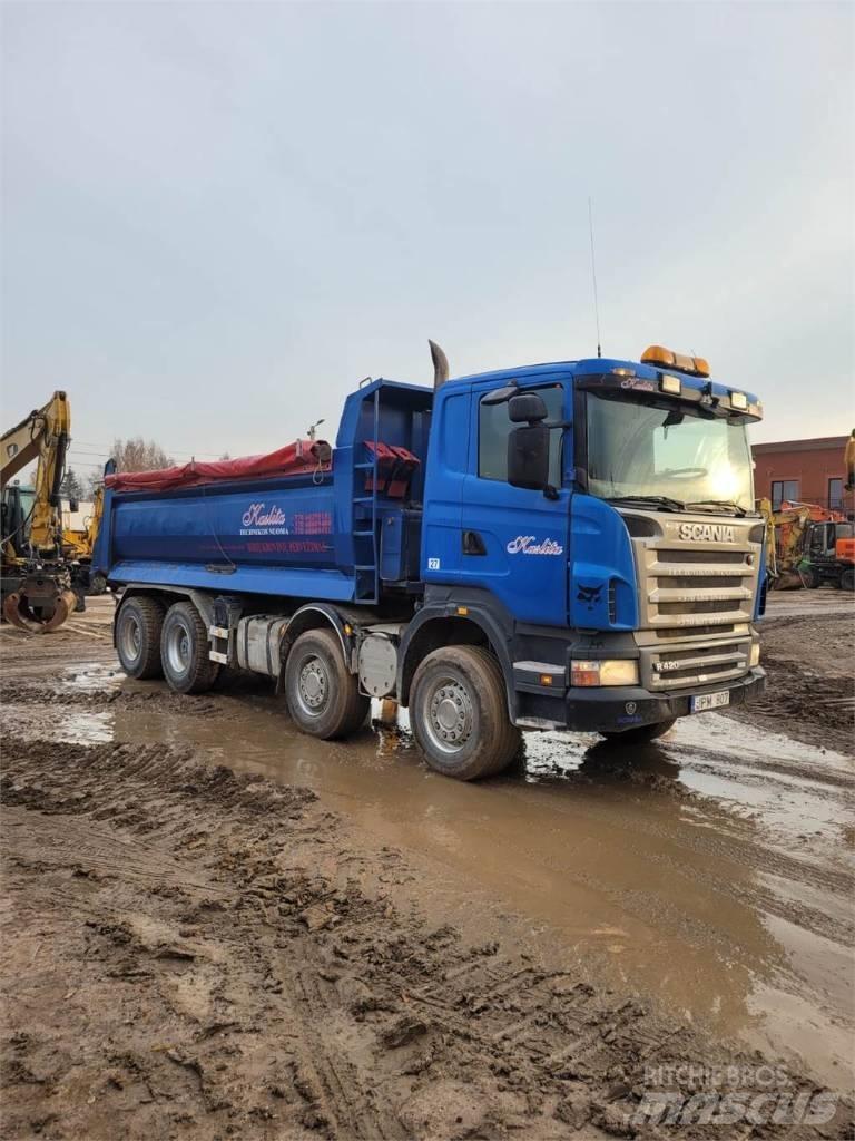 Scania R 420 8X4 Skip loader