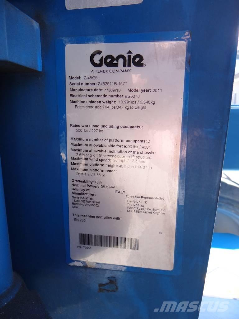 Genie Z 45/25 J RT Bomlifte med knækarm