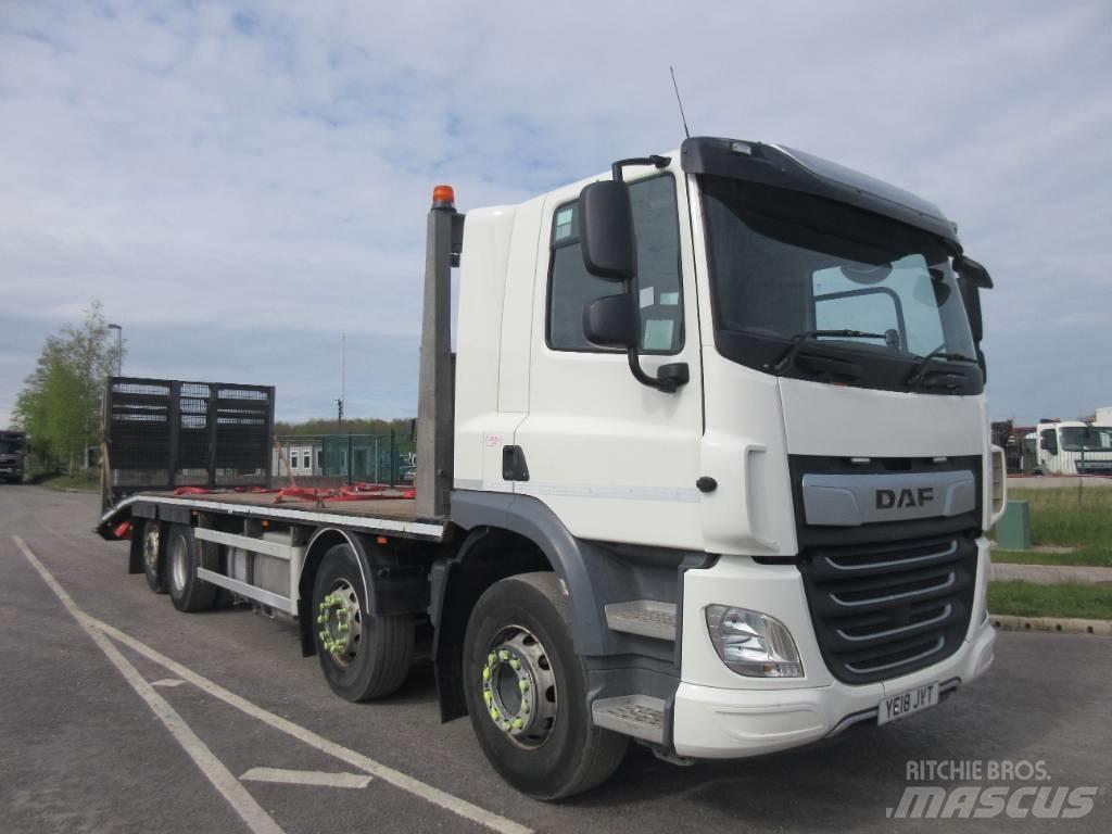 DAF CF450 Flatbed lastbiler med spil
