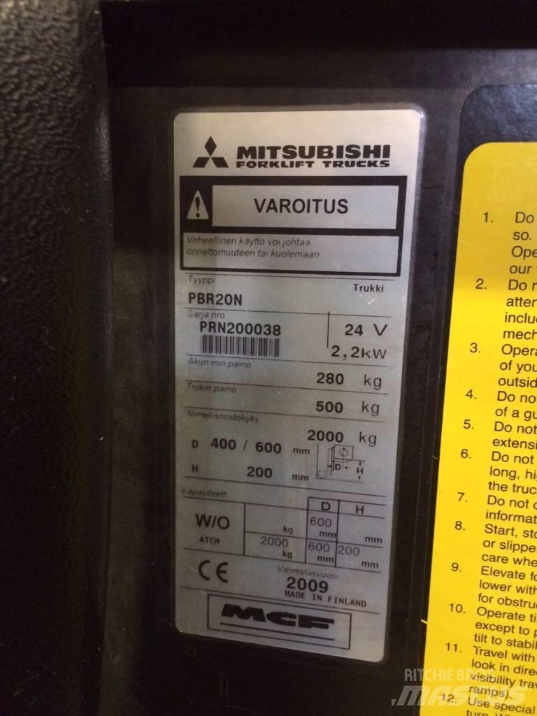 Mitsubishi PBR20N El-palleløftere med platform
