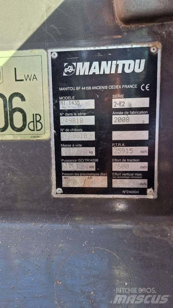 Manitou MT 1435 HSL Teleskoplæssere