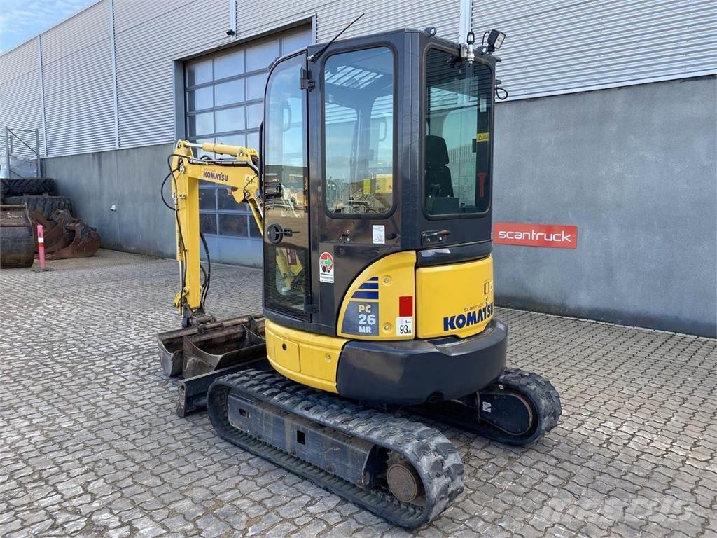 Komatsu PC26MR-3 Gravemaskiner på hjul