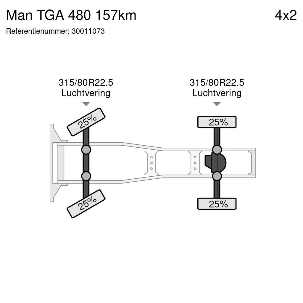 MAN TGA 480 157km Trækkere