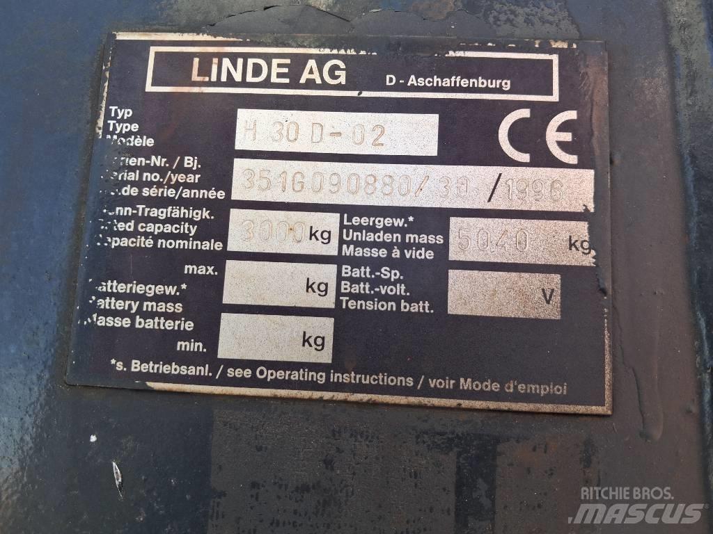 Linde H 30 D Diesel gaffeltrucks