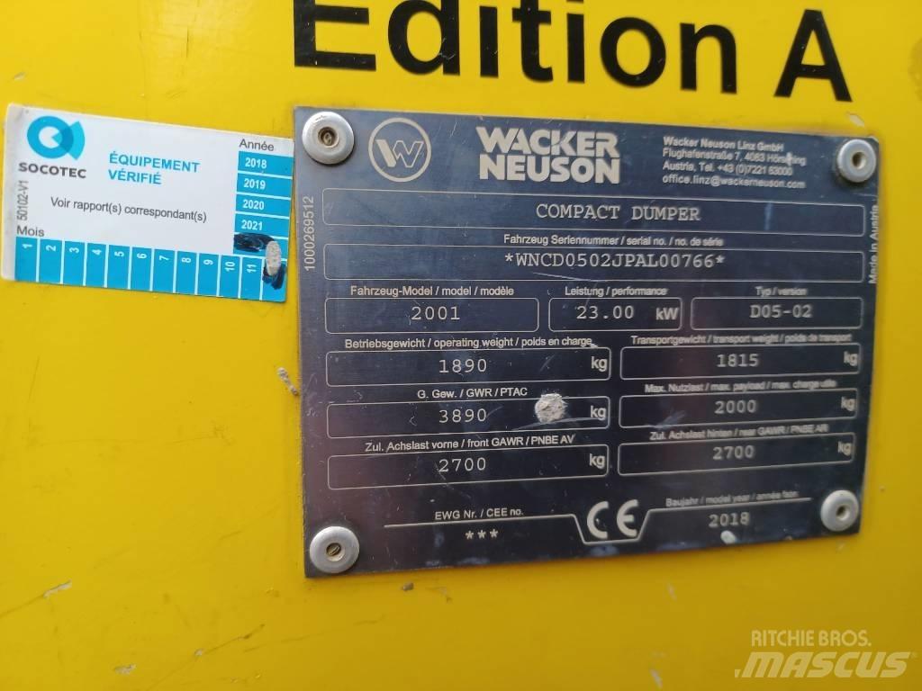 Wacker Neuson 2001 Dumpere