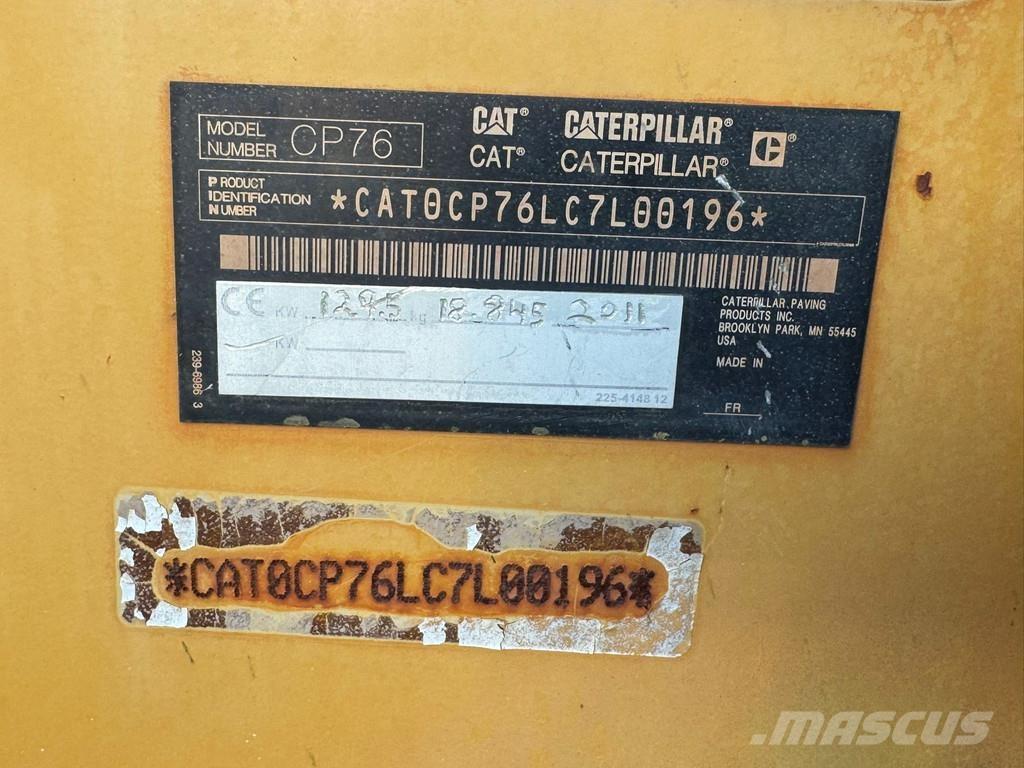 CAT CP76 (19t) Enkelt tromle