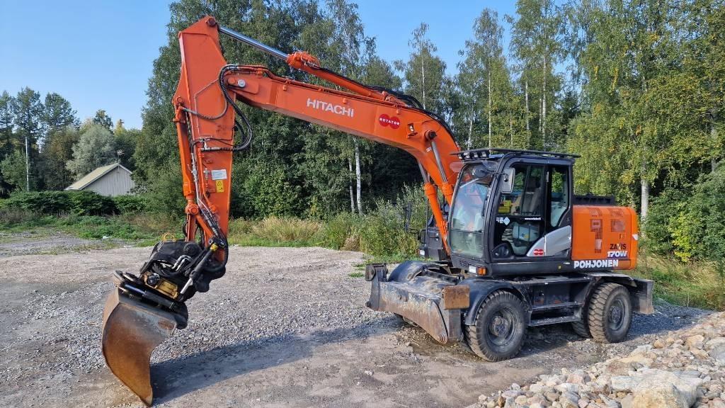 Hitachi ZX 170 W-6 Gravemaskiner på hjul