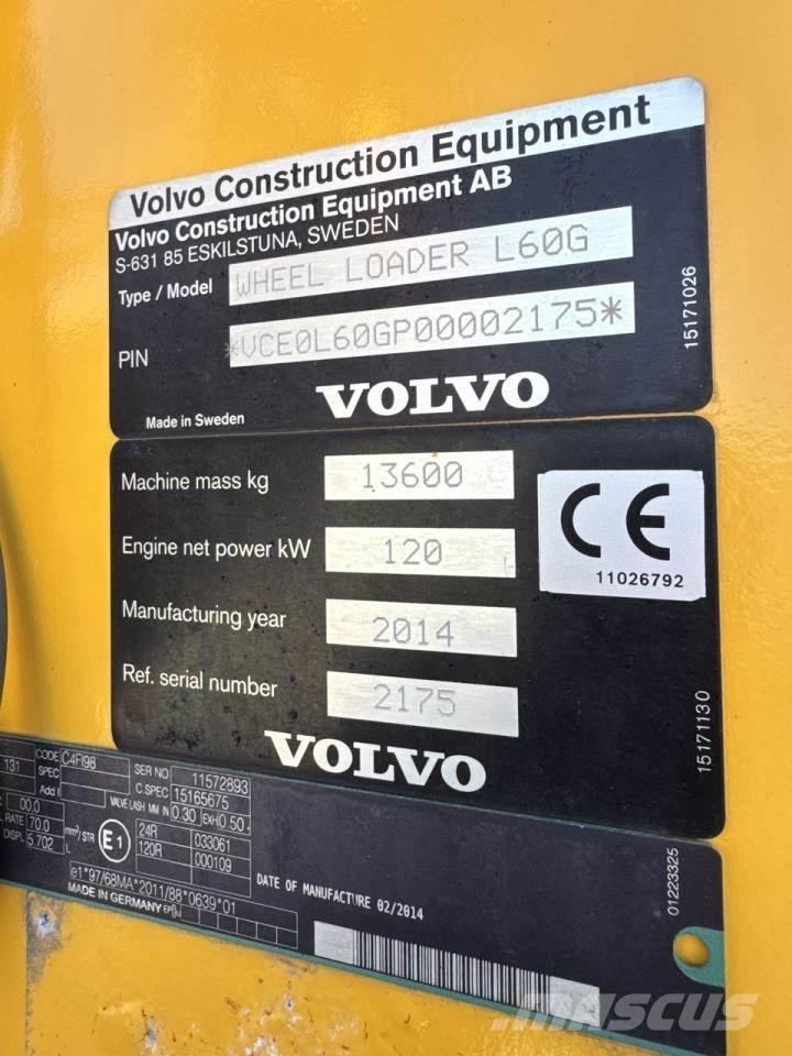 Volvo L60G Læssemaskiner på hjul