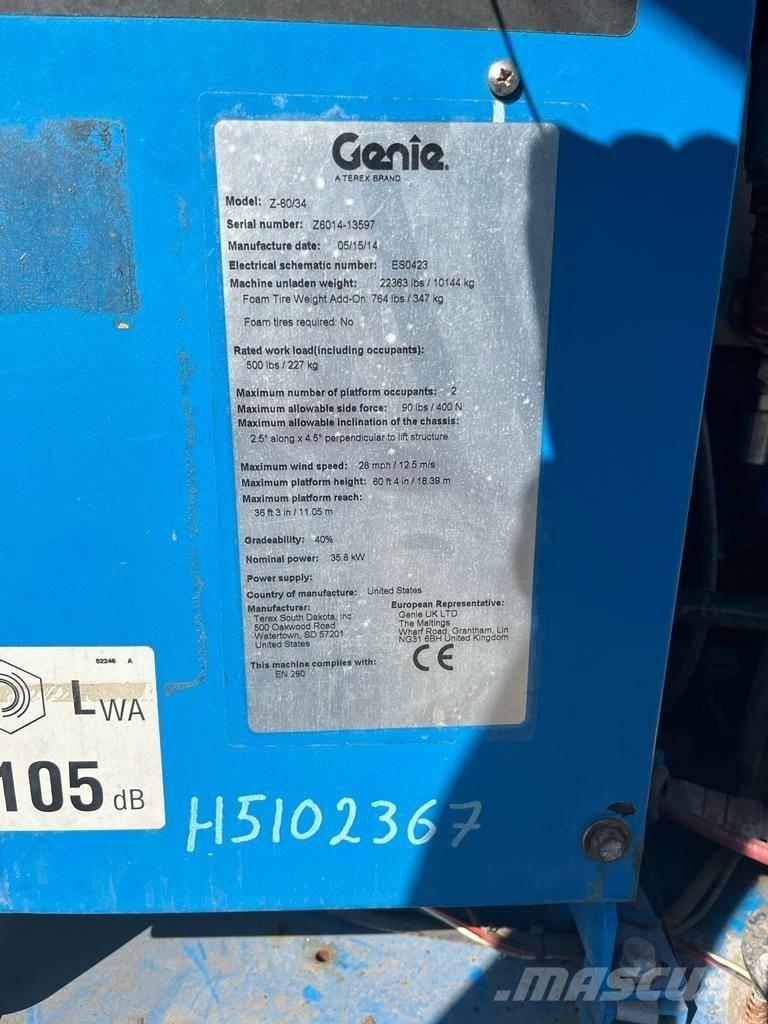 Genie Z 60/34 Bomlifte med knækarm
