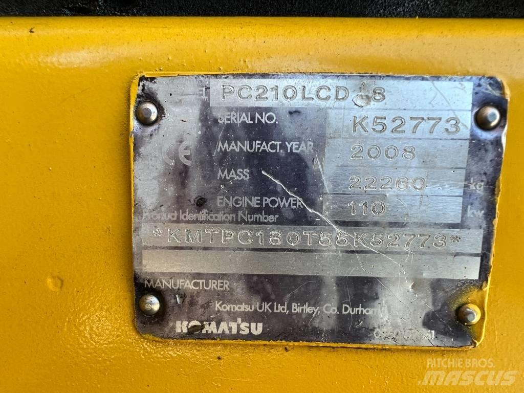 Komatsu PC 210 LCD-8 Gravemaskiner på larvebånd