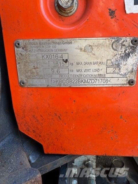 Kubota KX 016-4 Minigravemaskiner