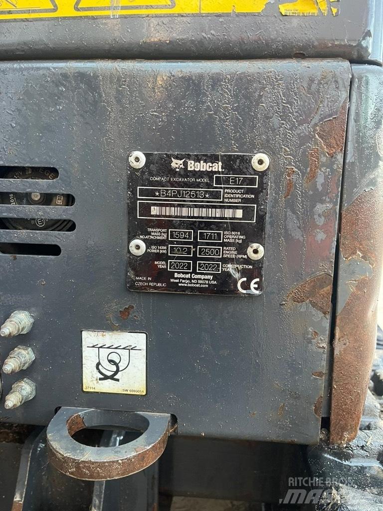 Bobcat E 17 Minigravemaskiner