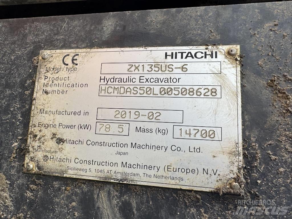 Hitachi ZX 135 US-6 Gravemaskiner på larvebånd