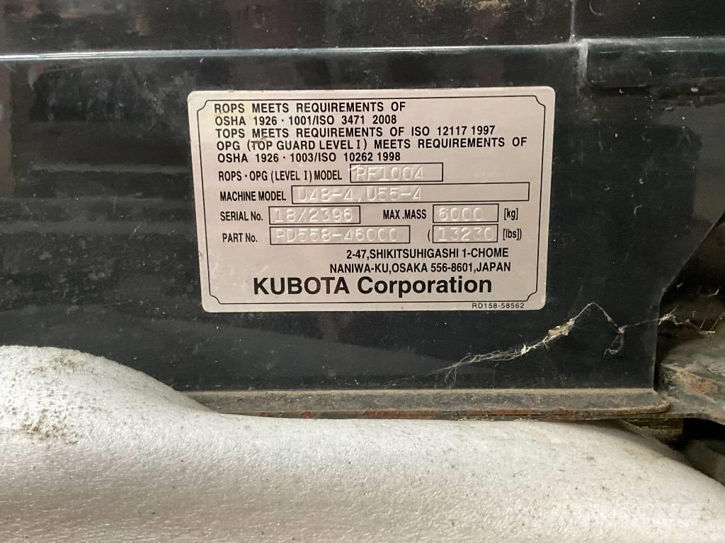 Kubota U 48-4 / U 55-4 Kabiner og interiør