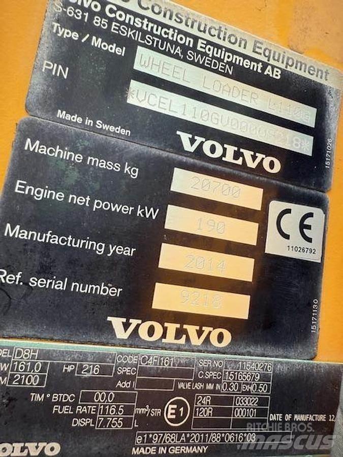 Volvo L110G Læssemaskiner på hjul