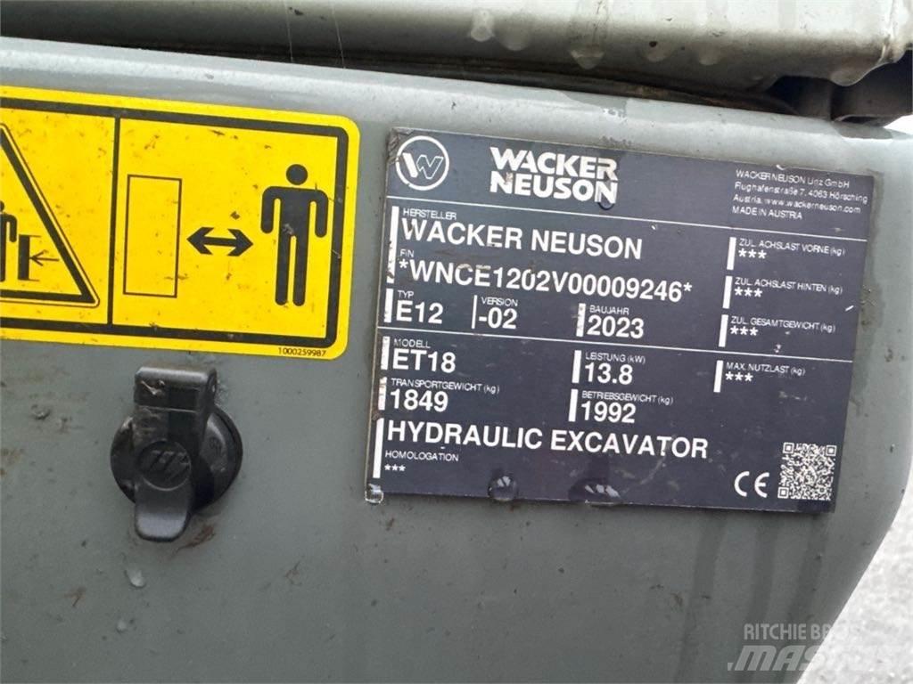 Wacker Neuson ET18 Gravemaskiner på larvebånd
