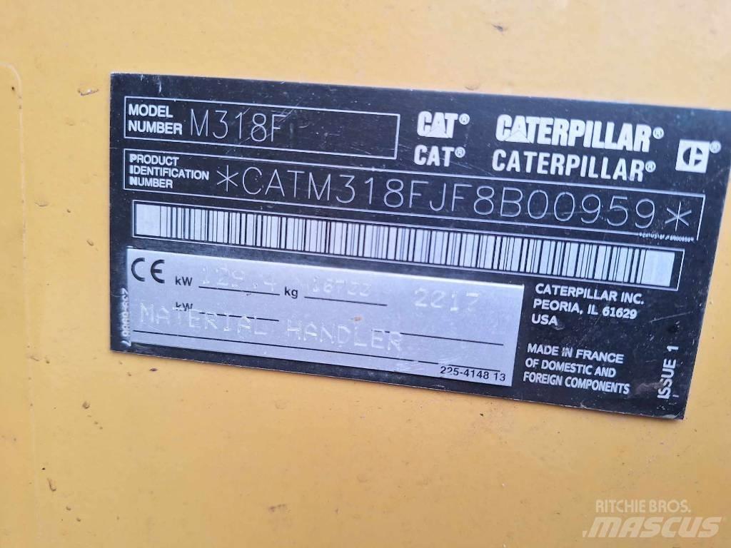 CAT M 318 F Gravemaskiner på hjul