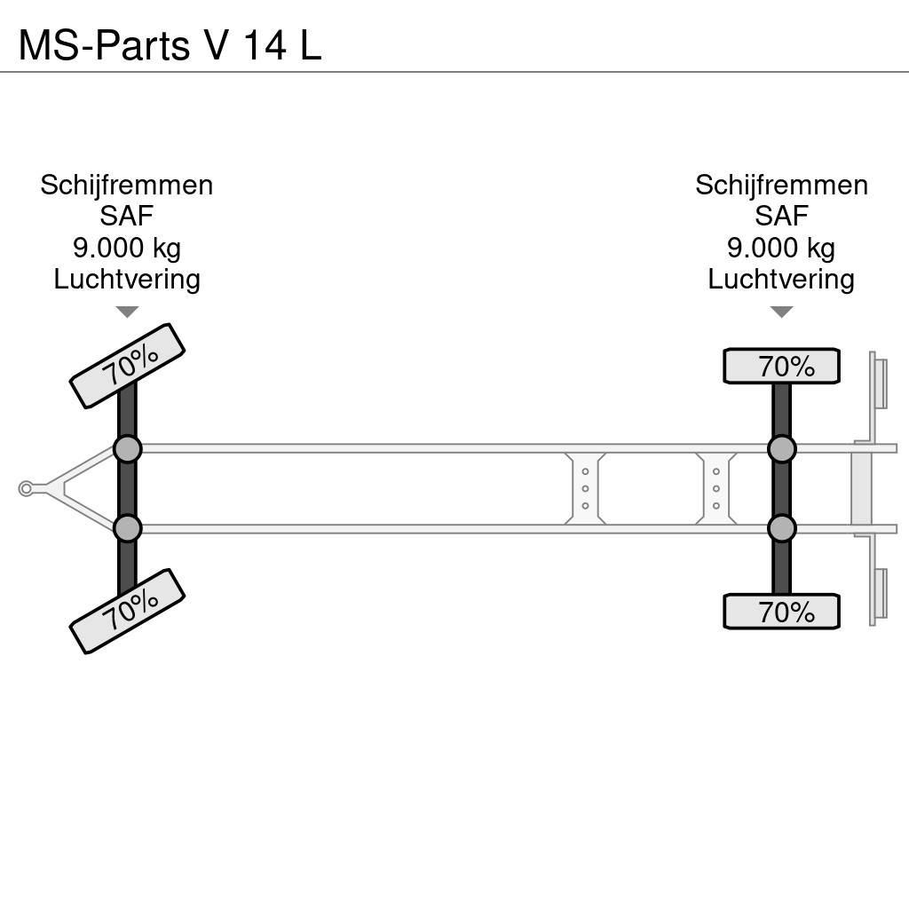 MS-PARTS V 14 L Anhænger med lad/Flatbed