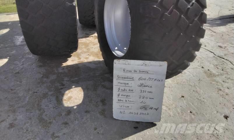 Alliance 600/55R26.5 Hjul, Dæk og Fælge