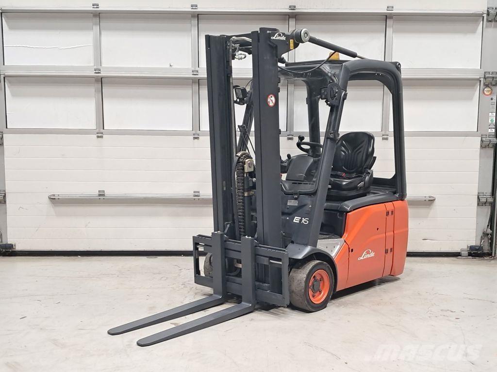Linde E16C-01 El gaffeltrucks