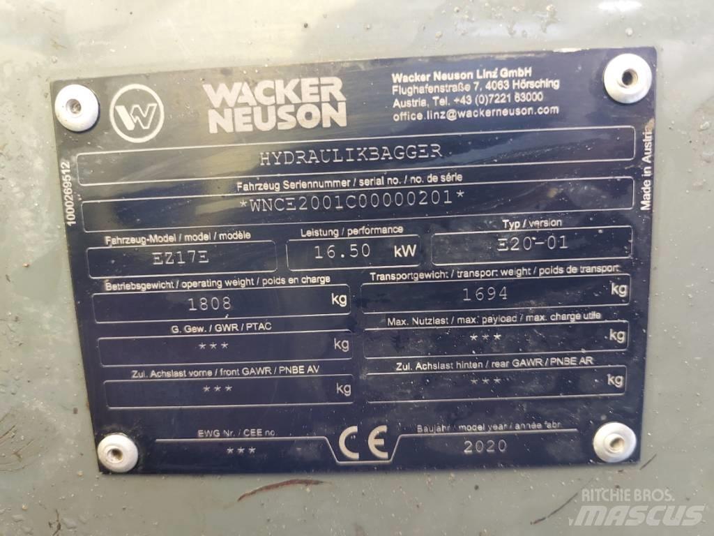 Wacker Neuson EZ17e Gravemaskiner på larvebånd