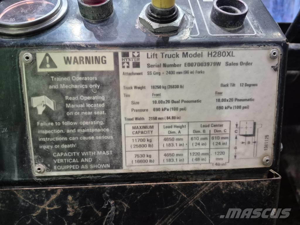 Hyster H 280 XL Gaffeltrucks - andre