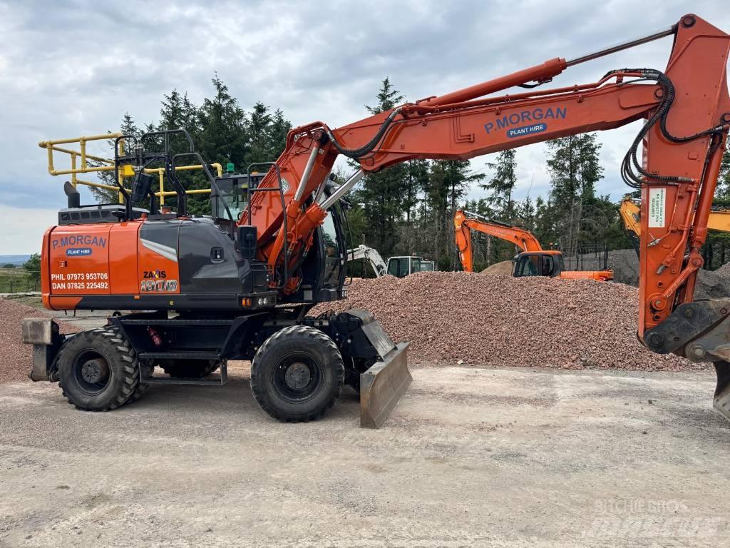 Hitachi ZW 180 Gravemaskiner på hjul