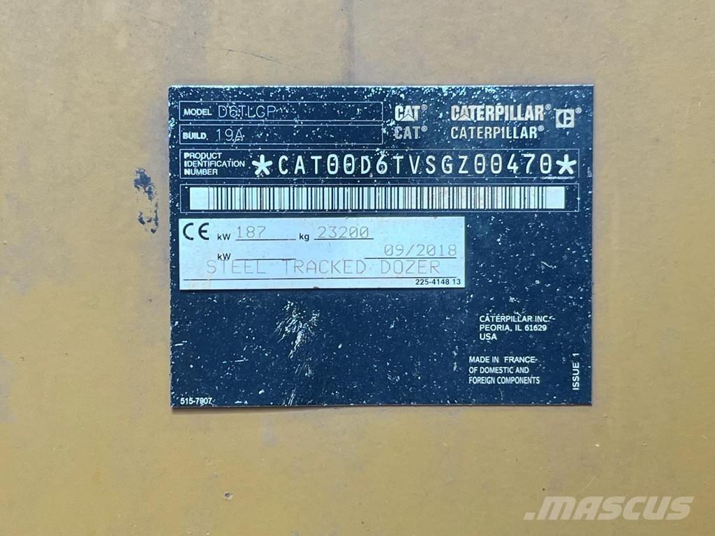 CAT D6T LGP Bulldozer på larvebånd