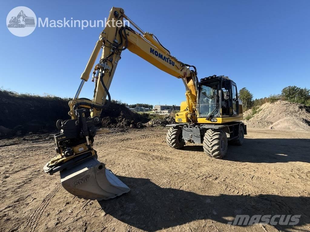 Komatsu PW 160 Gravemaskiner på hjul