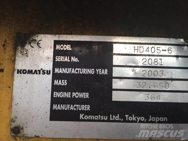 Komatsu HD405-6 Knækstyrede dumpere