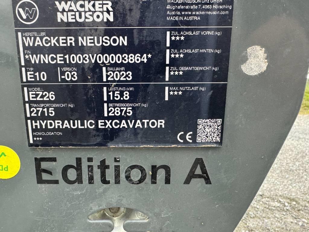 Wacker Neuson EZ26 Gravemaskiner på larvebånd