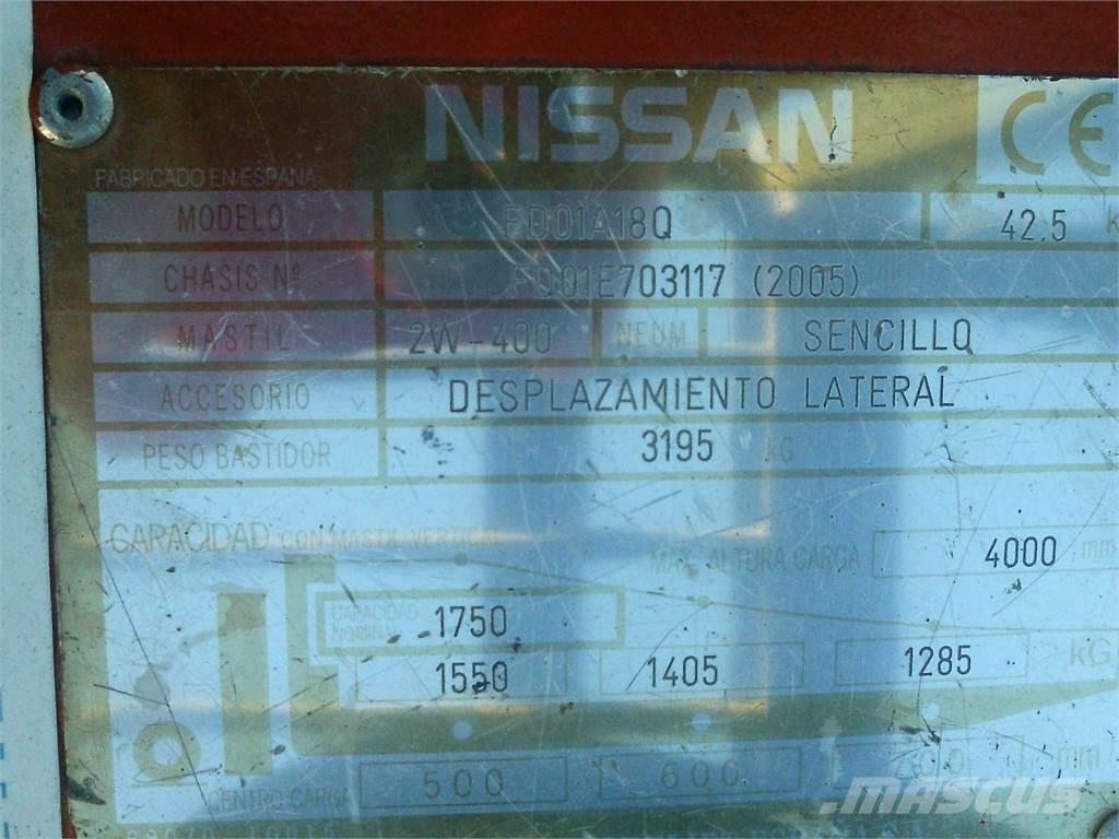Nissan FD01A18Q Diesel gaffeltrucks
