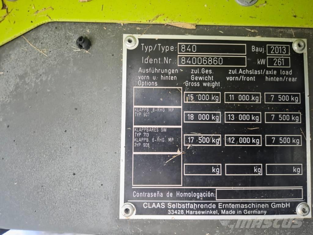 CLAAS Tucano 480 Mejetærskere