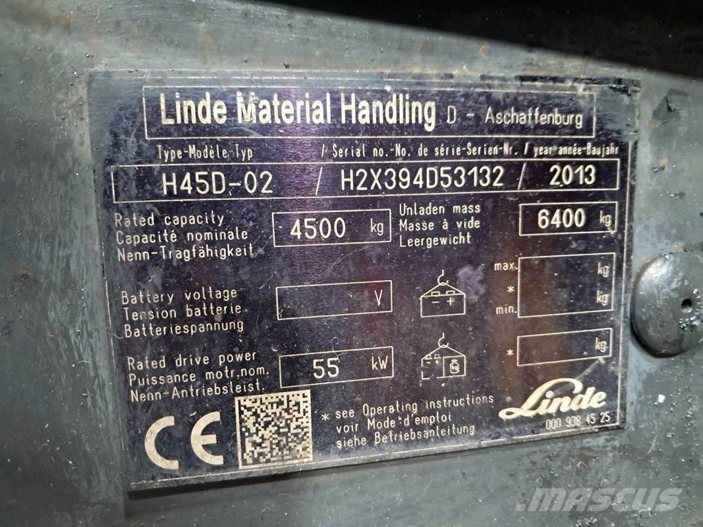 Linde H45D-02 Diesel gaffeltrucks