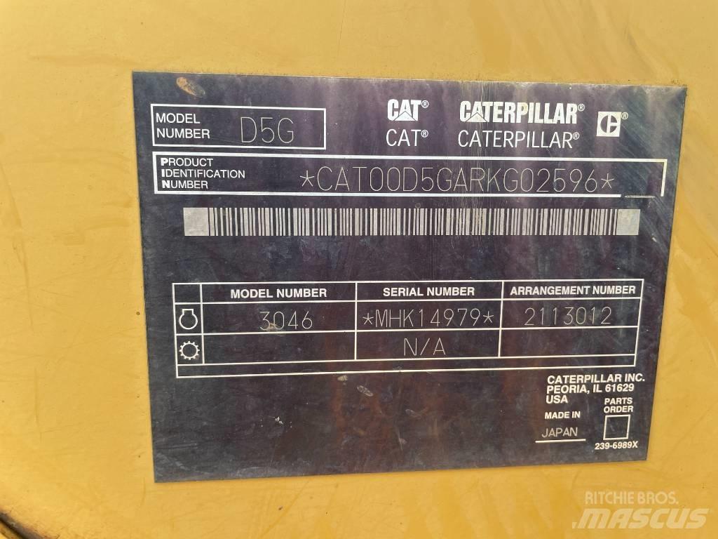 CAT D 5 LGP Bulldozer på larvebånd
