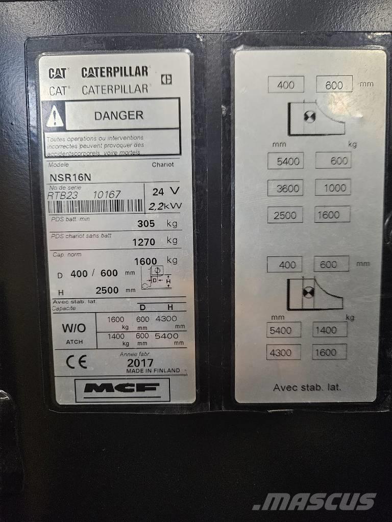 CAT NSR16N (vuokralla) Selvkørende stablere