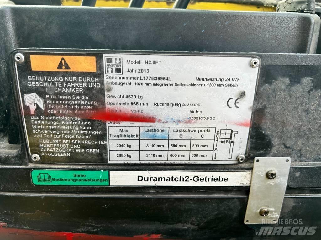 Hyster H 3.0 FT Diesel gaffeltrucks
