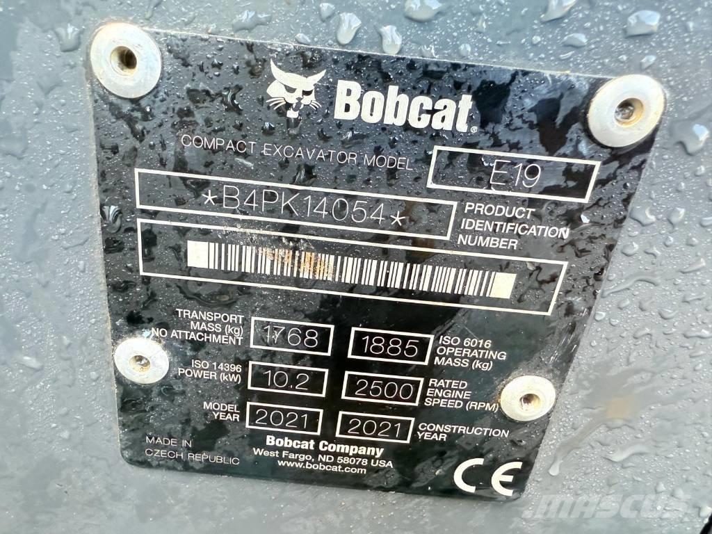 Bobcat E 19 Minigravemaskiner