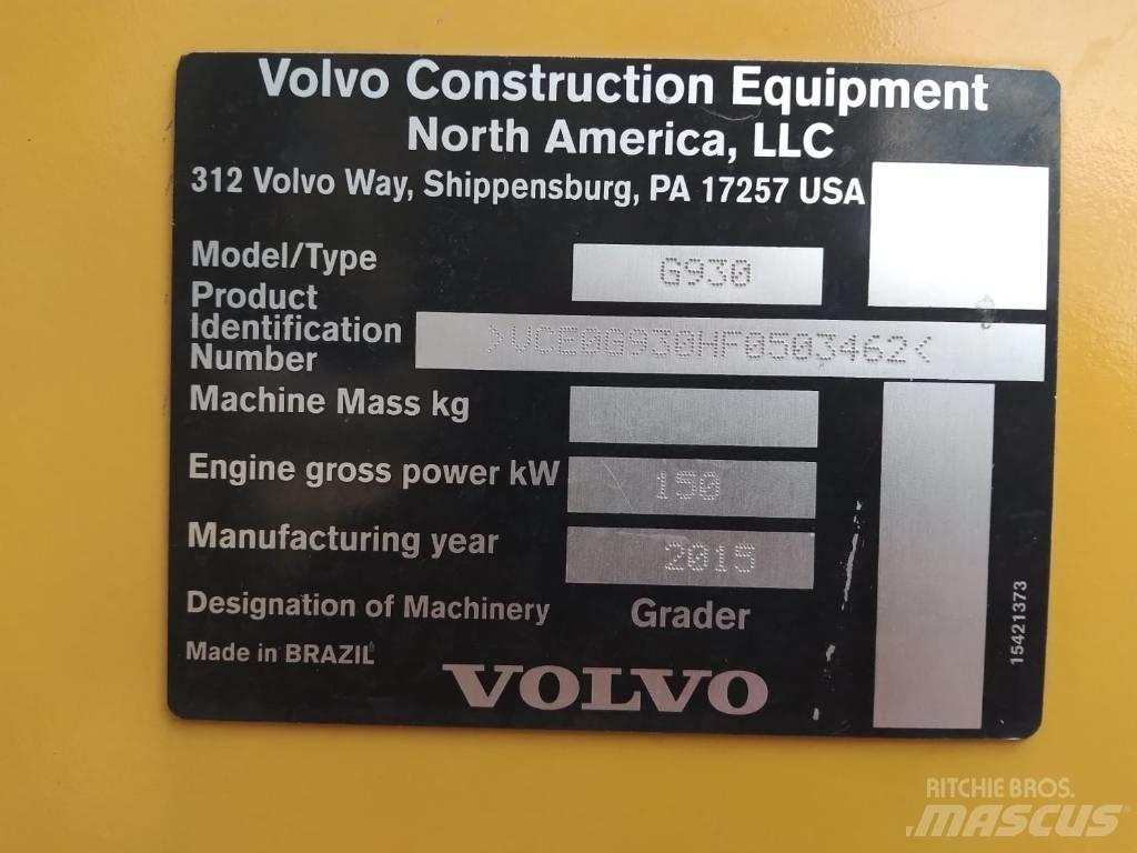 Volvo G 930 Vejhøvle / Gradere