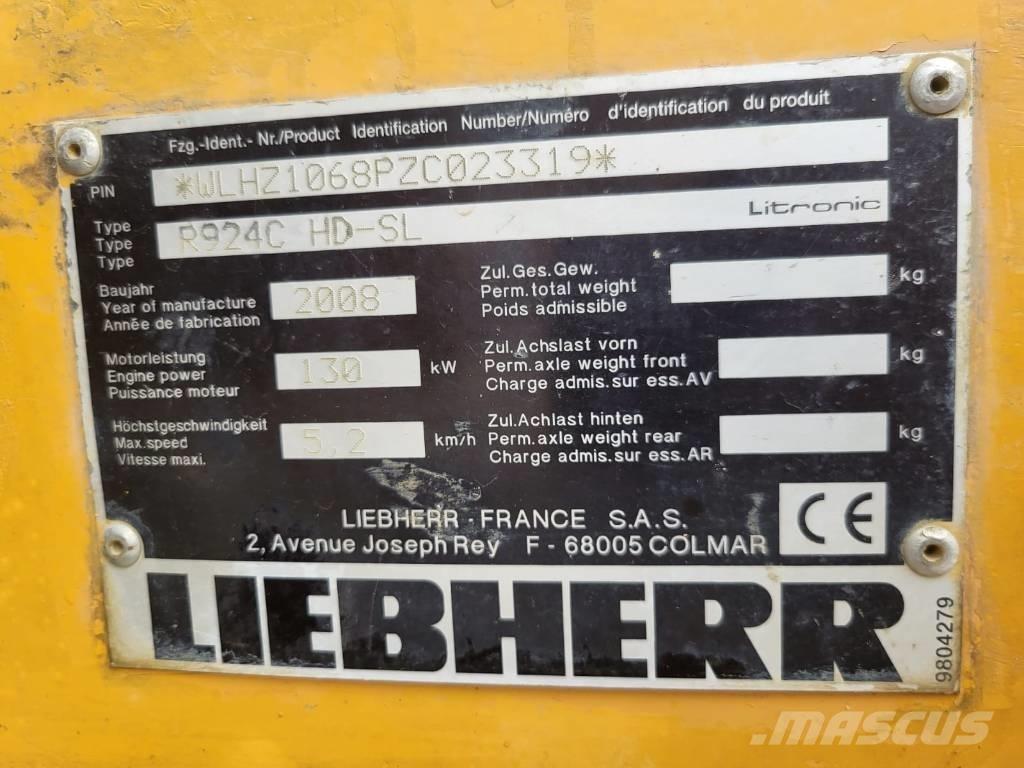 Liebherr R924 C SL Gravemaskiner på larvebånd