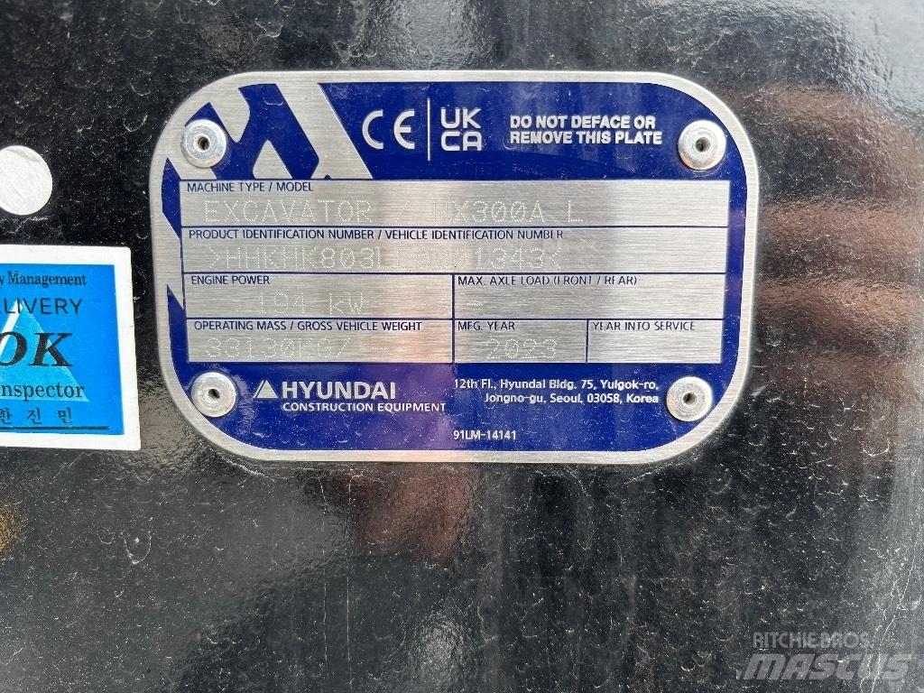 Hyundai HX300A L Gravemaskiner på larvebånd
