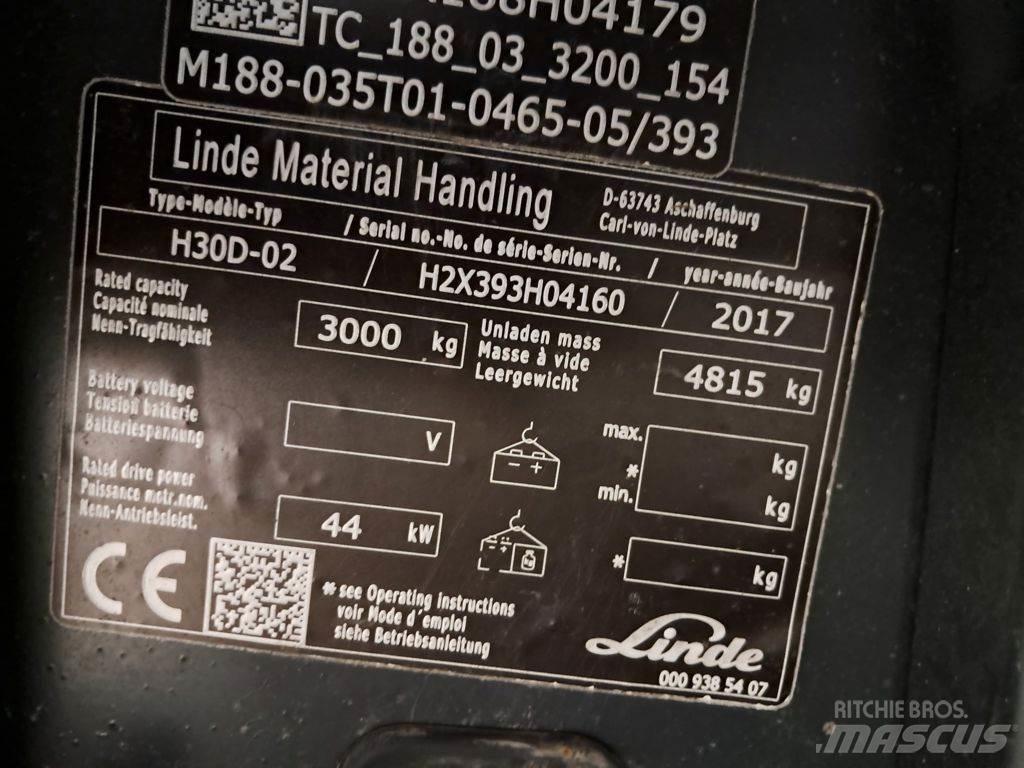 Linde H30D-02 Diesel gaffeltrucks